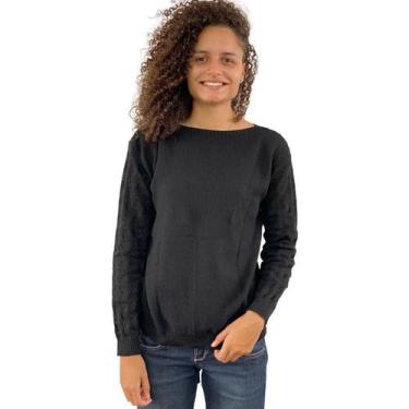 Imagem de Blusa Manga Longa Tricot Trico Feminina Sueter Quentinho 485 - Deeyaa 