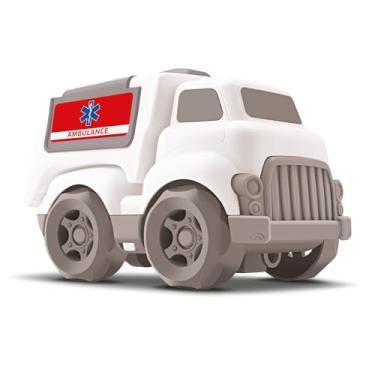 Imagem de JOY.CO Carrinho Joy.Trucks Ambulância 16cm