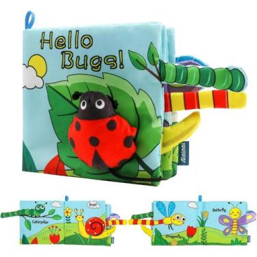 Imagem de Livro Interativo de Pano Macio para Bebês - Crinkle com Rabos de Anima