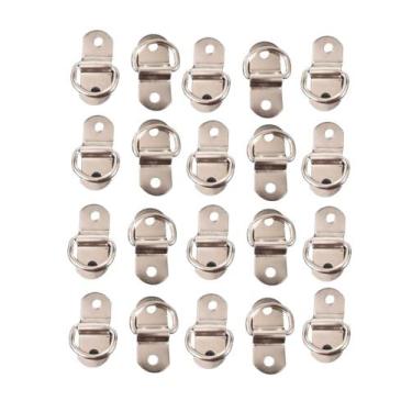 Imagem de 20 Chapa Pitão c/ Meia Argola de Tombar p/ Toldos Cortina. - ACESMAQ