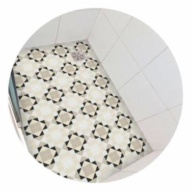 Imagem de Adesivo Para Banheiro Box Pastilha Bege Lavável 1,20 X 0,80 - Colacomi