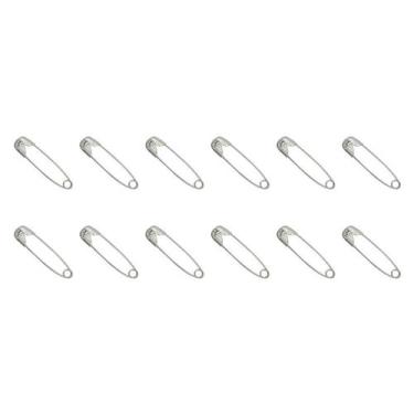 Imagem de 12 Alfinete de Segurança Aço Niquelado 2,8cm Milward - Coats Corrente