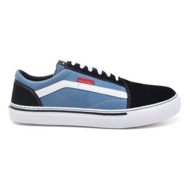 Imagem de Tenis Skate Polo Blu Com Solado De Borracha, Azul, Preto, Branco, 36 B