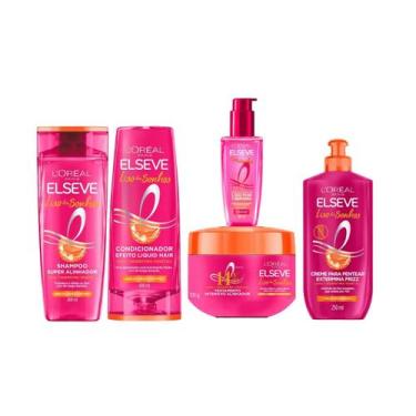 Imagem de Kit Completo Elseve Liso Dos Sonhos (5 itens)., Kit 5 itens 400MlL