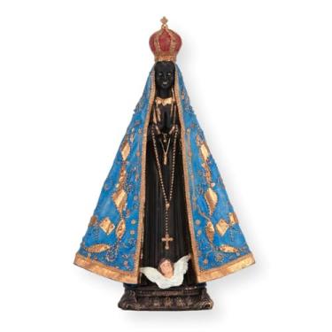 Imagem de Imagem Nossa Senhora Aparecida em Resina (DDA7), Arte Sacra Barroca, 43 cm Altura, Azul