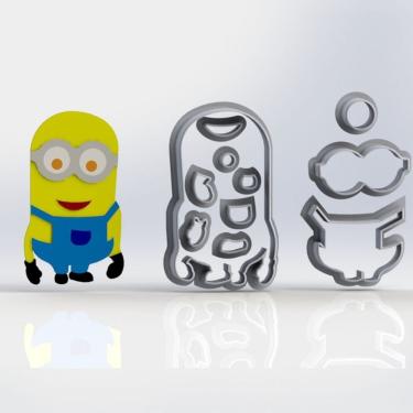 Imagem de Cortador Minions 01 Personagem Mod 2 Modular Tamanho 6Cm