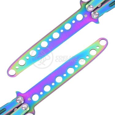Imagem de Canivete Fade Rainbow Butterfly Treinamento Faca Borboleta