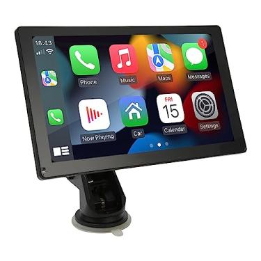 Imagem de Leitor de MP5 para carro, tela sensível ao toque, rádio e reprodutor multimídia estéreo automático com câmera de 12 LEDs para carro, caminhão, veículo, ABS, LCD 12 a 24 V
