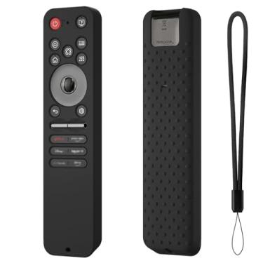 Imagem de Hi Color Capa de silicone para LG MR25GA capa protetora compatível com 2025 LG OLED Smart TV C5 B5 G5 M5 Series Remote MR25GA capa (preto)