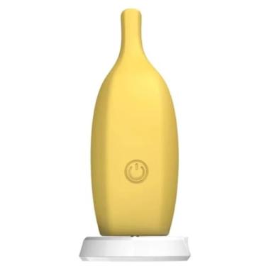 Imagem de Vibrador Formato De Banana 10 Modos De Vibração Brinquedo Erótico Estimulador Discreto e Compacto