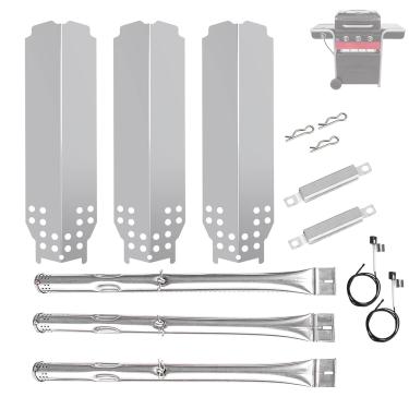 Imagem de BQMAX Peças de grelha para Charbroil Gas2coal 463370519 463370518 463340516 463370516 466370516 para peças Charbroil Gas2coal G553-0002-W1A G421-0500-W1 para Charbroil Gas 2 peças de reposição para