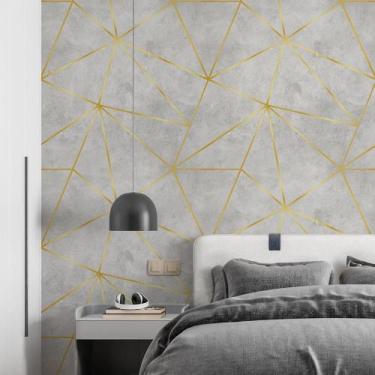 Imagem de Kit 7 Rolos Papel De Parede Adesivo Zara Cimento 3,0M - Gh Papel De Pa