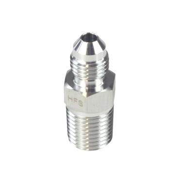Imagem de HFS (R) 1/10.2 cm NPT macho para 1/10.2 cm JIC macho adaptador tubo alargado conector de tubo de aço inoxidável 304