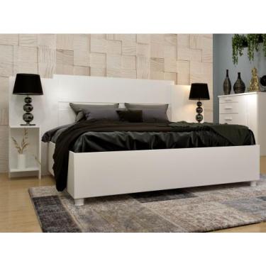 Imagem de Cabeceira Casal Arizona com Criados Tcil Branco