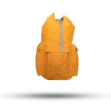 Imagem de Sacola Ferramental Sem Tampa - Lona Encerada - MB, Amarelo lona