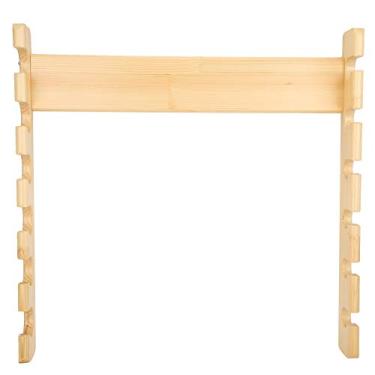 Imagem de ZJchao Suporte da Haste de Pesca de Montagem na Parede, Haste de Pesca Barragem de Armazenamento de Armazenamento de Suporte para de Parede de de 6 Posição de Bambu de Montagem na de Barragem