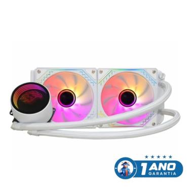 Imagem de WATER COOLER GAMER K-MEX WAC8 INFINITE SPACE WHITE 240MM ARGB WAC8F12QFTDAB0X