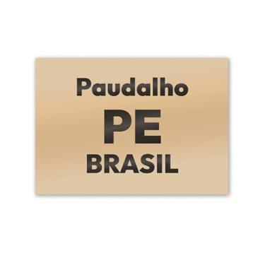 Imagem de Imã de Geladeira Paudalho Pernambuco MDF 8x5 para Lembrete