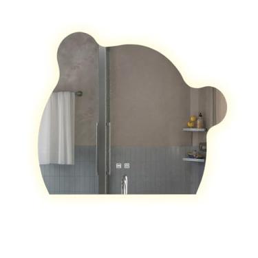 Imagem de Espelho LED 3 Cores Infantil Dual Touch C/Desembaçador Urso 110V