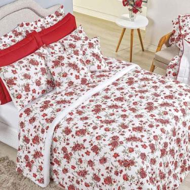 Imagem de Kit Edredom Supreme Queen 5 Peças 100% Algodão 200 Fios Estampado - Ro