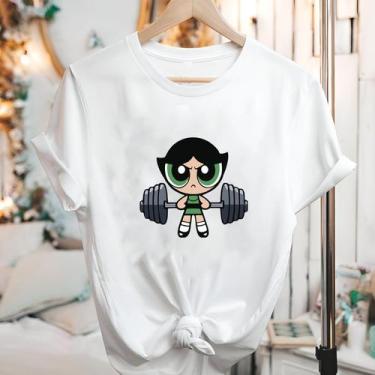 Imagem de Camisetas Meninas Super Poderosas Manga Curta Blusão - Eletron Fashion