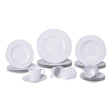 Imagem de Aparelho de Jantar Tramontina Joana em Porcelana Decorada 20 Peças Jog