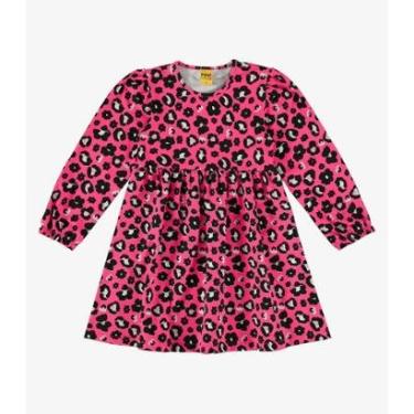 Imagem de Vestido Infantil Manga Longa Rovi Kids Rosa-Feminino