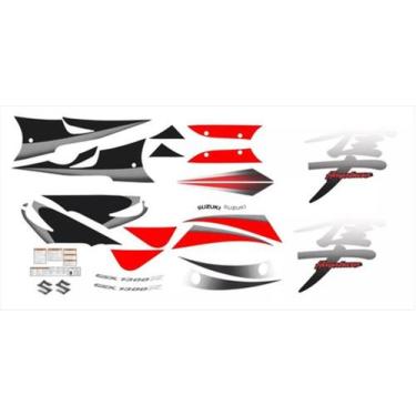 Imagem de Kit Completo Adesivos Hayabusa Gsx 1300R 2005 Vermelhapreta - Spts