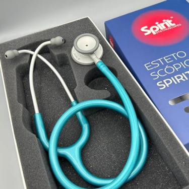 Imagem de Estetoscópio Spirit MD Pro-Lite Adulto e Infantil Verde Perolizado