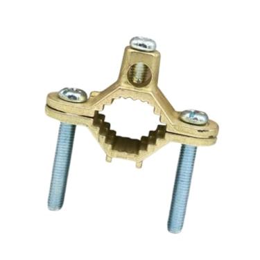 Imagem de IEUDNS Grampo de aterramento de 1/2" a 1" Acessórios para grampo de fio profissional Haste de aterramento para cerca de fazenda Conector de fácil, 1pcs