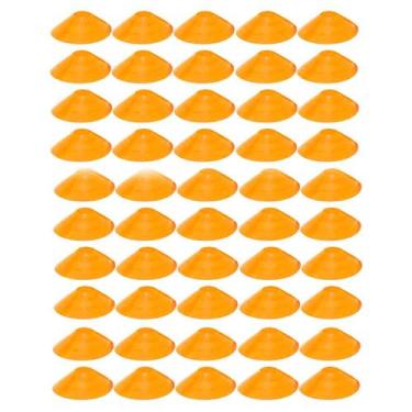 Imagem de 50x Chapéu Chines Cone 19cm Mini Treino Esporte Funcional LARANJA - 36