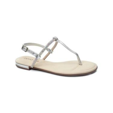 Imagem de Sandália flatform rasteira beira rio, Prata, 37