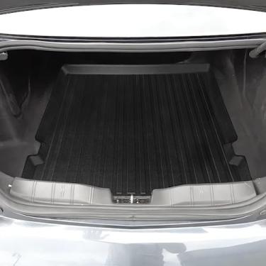Imagem de Forro de carga premium para Chevrolet Camaro Coupe 2016-2023 - 100% de proteção - Tapete de porta-malas de carro de ajuste personalizado - Tapete de carga preto para todas as estações - Forros de porta-malas medidos a laser em formato 3D
