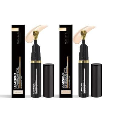 Imagem de 2 corretores de olhos para olheiras, corretor luminoso FPS 41, creme antienvelhecimento matizado para os olhos, corretor de cor sob os olhos para olheiras, soro hidratante para olhos com tom de