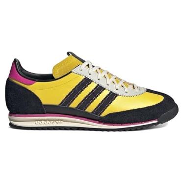 Imagem de adidas SL72 Tênis feminino, Amarelo/preto central/fúcsia semi lúcido, 40