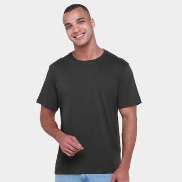 Imagem de Camiseta Ellus Básica Masculina, Verde militar, G