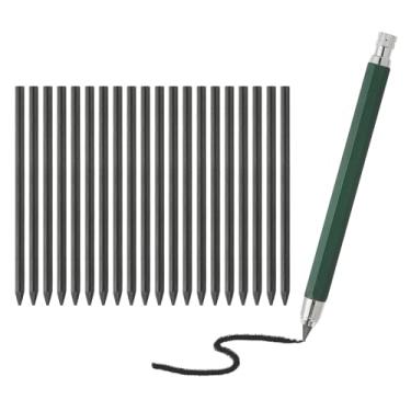 Imagem de PATIKIL Lapiseira de 5,6 mm, suporte mecânico grande para lápis de chumbo, suporte automático grande, com 20 peças, grafite 2B para desenho, arte, esboço, marcenaria, verde