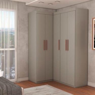 Imagem de Guarda-Roupa Solteiro Modulado Odisseia 5 Portas 12 Prateleiras Onix -