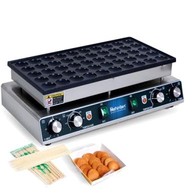 Imagem de Hehinton 50 Peças De Mini Máquina De Panqueca Holandesa, Máquina De Muffin E Waffle De 110 V, Máquina De Panquecas Quentes, Máquina De Dorayaki Antiaderente, Panela De Panquecas, Máquina Para Mini