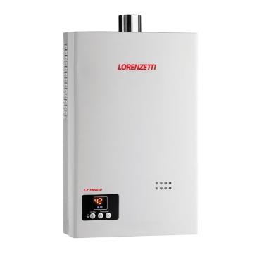Imagem de Aquecedor de Água Gás GLP Lorenzetti LZ1600DE-I GLP, 15 Litros, Exaustão Forçada 