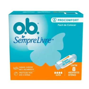 Imagem de Absorvente Interno OB Super Sempre Live Procomfort 8 Unidades Johnsons & Johnsons
