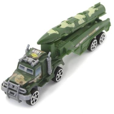 Imagem de Carreta a Fricção Militar Camuflado Verde Míssil - Gici Kids