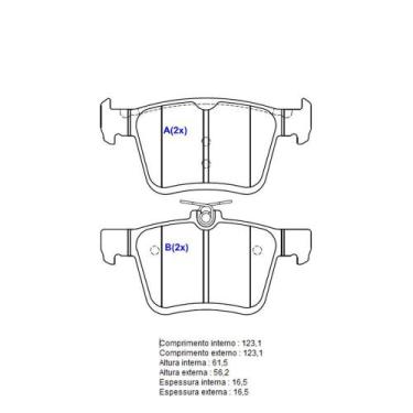 Imagem de Pastilha Freio Convencional Traseira Sem Alarme Sistema Teves 2051 Syl