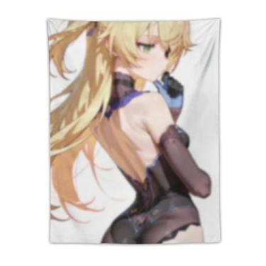 Imagem de LIEGBMEU Tapeçaria de biquíni sexy anime menina quente 76,2 x 101,6 cm interior exterior parede colcha arte decoração de tapeçaria caprichosa, AF051