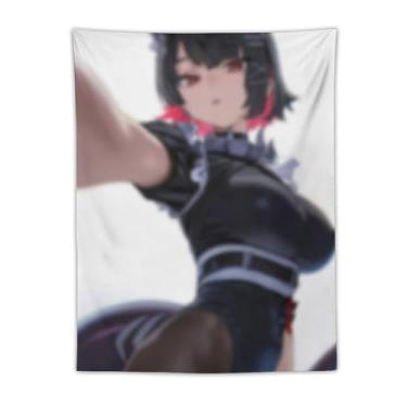 Imagem de LIEGBMEU Tapeçaria sexy sexy de anime menina 76.2 cm x 101.6 cm interior exterior parede colcha arte decoração de tapeçaria caprichosa, AE18