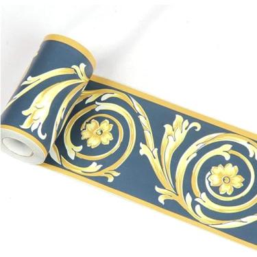 Imagem de Papel de parede 374 polegadas 3D Peel and Stick Papel de parede autoadesivo retrô decoração de parede para chão, banheiro, sala de estar, restaurante