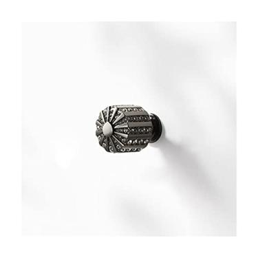 Imagem de Puxador de armário puxador de mesa de cabeceira maçanetas de diamante puxador de gaveta de móveis orifício único acessórios de decoração maçaneta de armário puxadores de gaveta