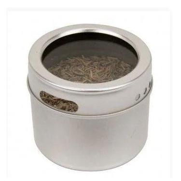 Imagem de Kit 8x Pote Porta Tempero Condimento Inox Magnético Imã - B2T