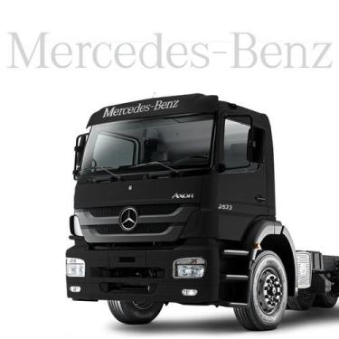 Imagem de Adesivo Testeira Quebra Sol Caminhão Mercedes Benz Mb Prata - SPORTINO