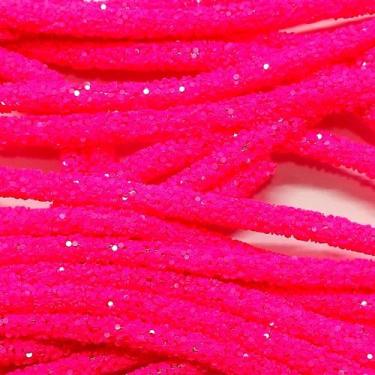 Imagem de Tubo de paetê 4,5 mm (1 metro) - LADEIRA, ROSA NEON